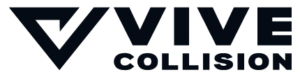 VIVE Collision logo representing a partnership for premium PPF, pinstriping, and vinyl wrap installation services at auto body shops.