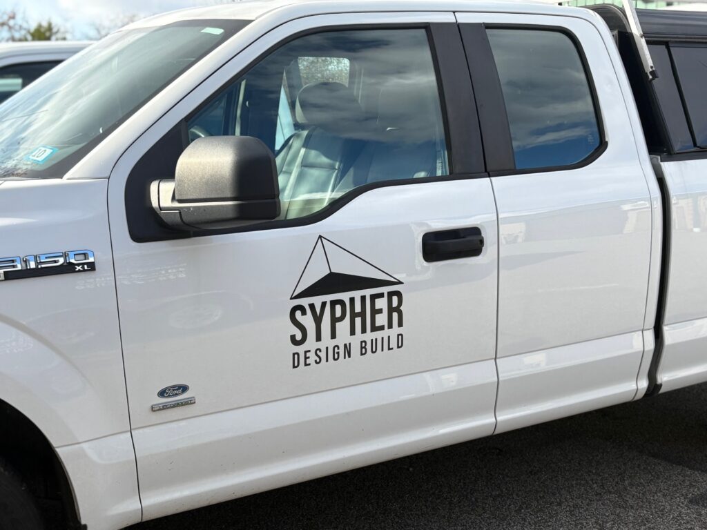 sypher design build branded graphic for commercial fleet